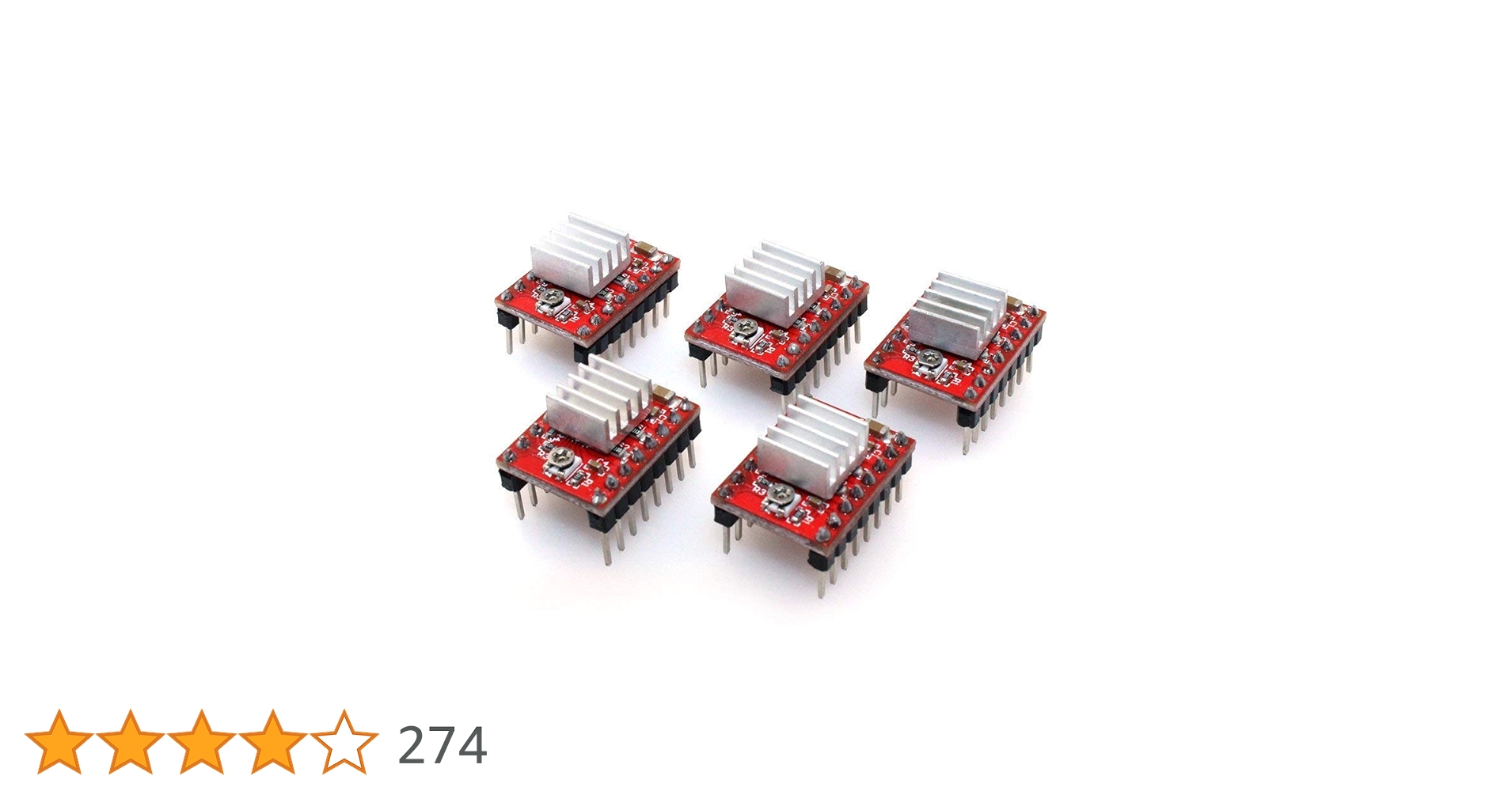 ARCELI A4988 kompatibles Stepper-StepStick-Motortauchermodul mit K...