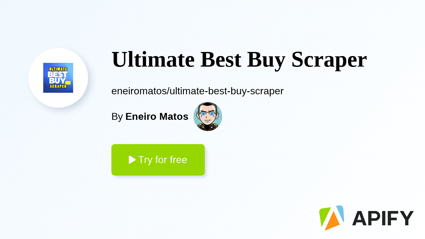 Ultimate Best Buy Scraper · Apify