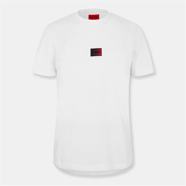 Hugo: Hugo Mens HUGO Graphic Short Sleeve Top with Logo Detail