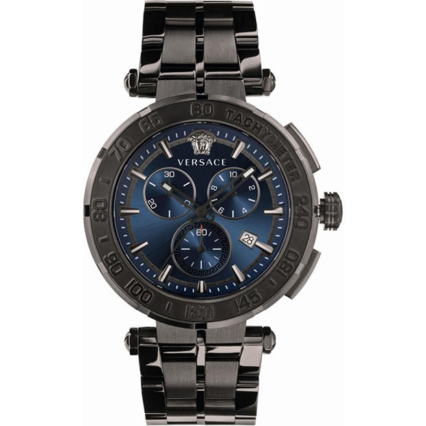 VERSACE: VERSACE Greca Chrono Plated Stainless Steel Luxury Analogue Watch