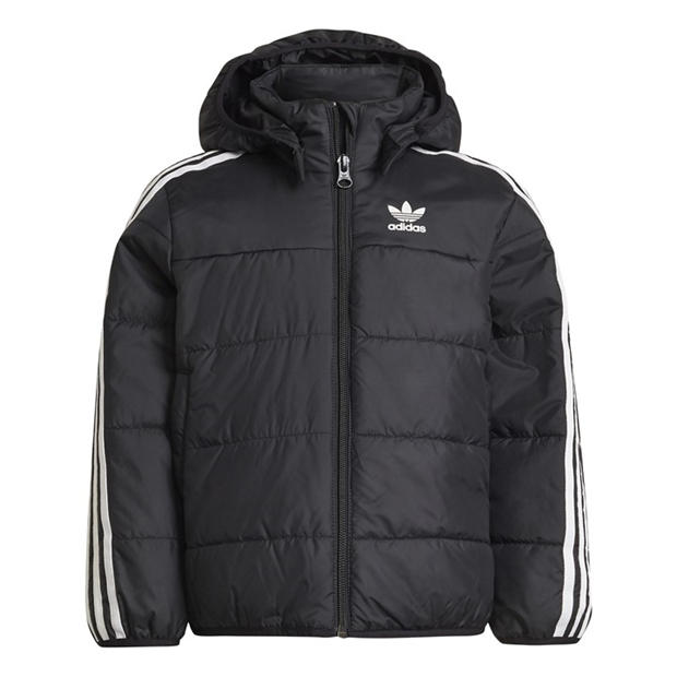 adidas Originals: adidas Originals Kids' Adidas Hooded Long Sleeve Puffer Jacket