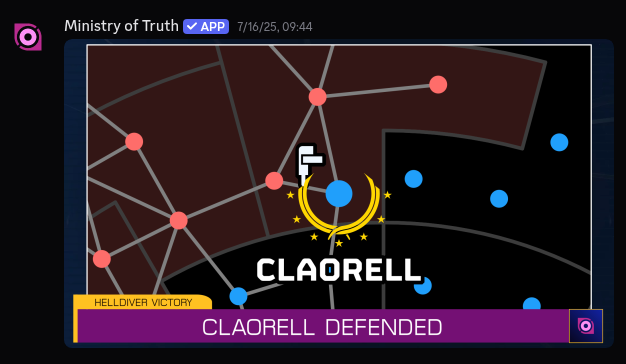 A screenshot of a planetary defense victory