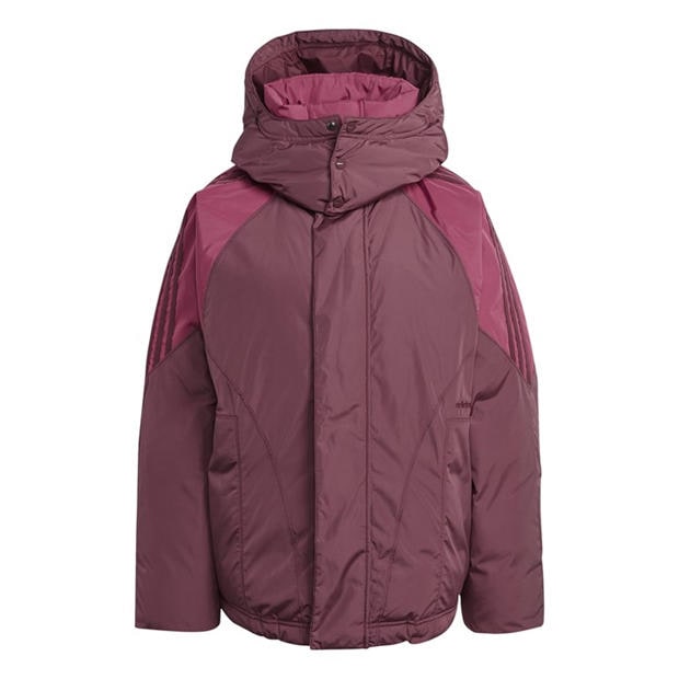 adidas Originals: adidas Originals Women's Logo Detachable Hood Mid-Length Duck Down Jacket