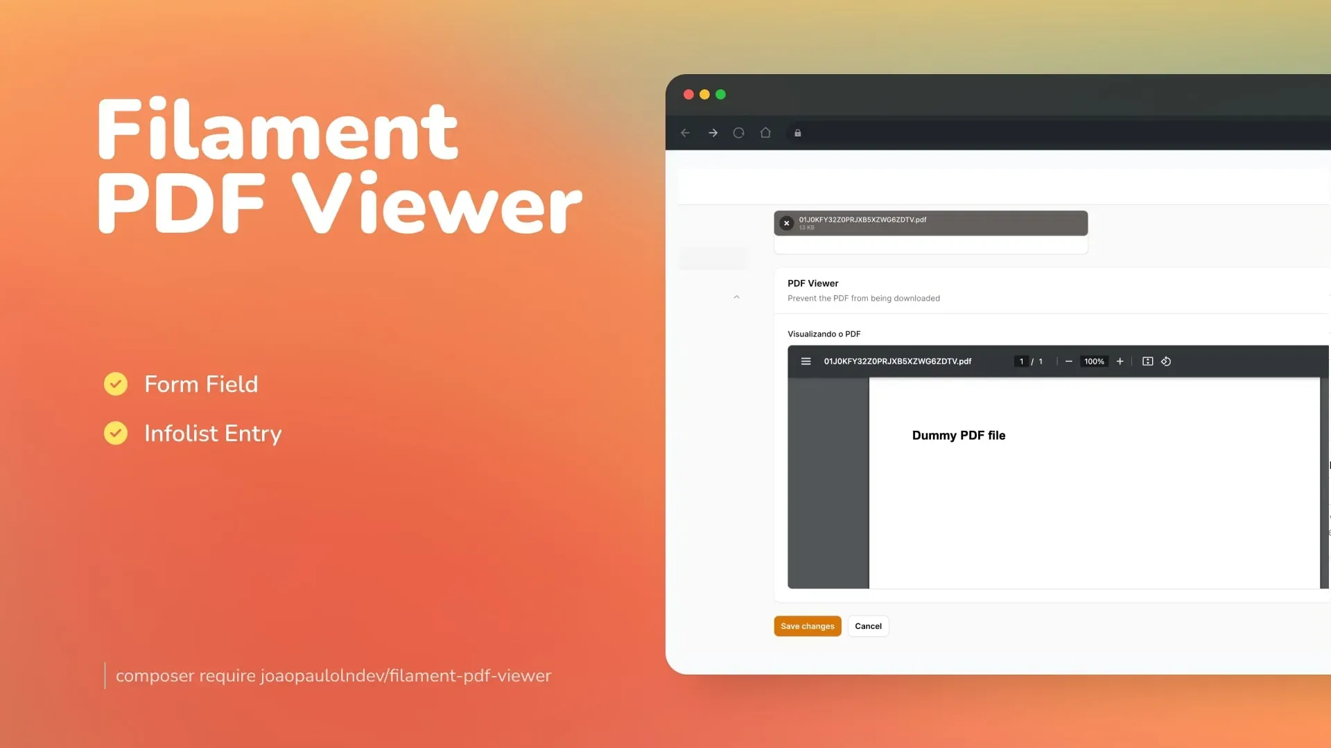 PDF Viewer by João Paulo Leite Nascimento - Filament