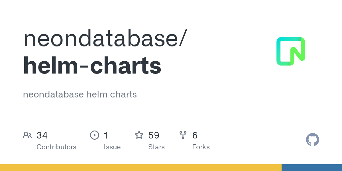GitHub - neondatabase/helm-charts: neondatabase helm charts