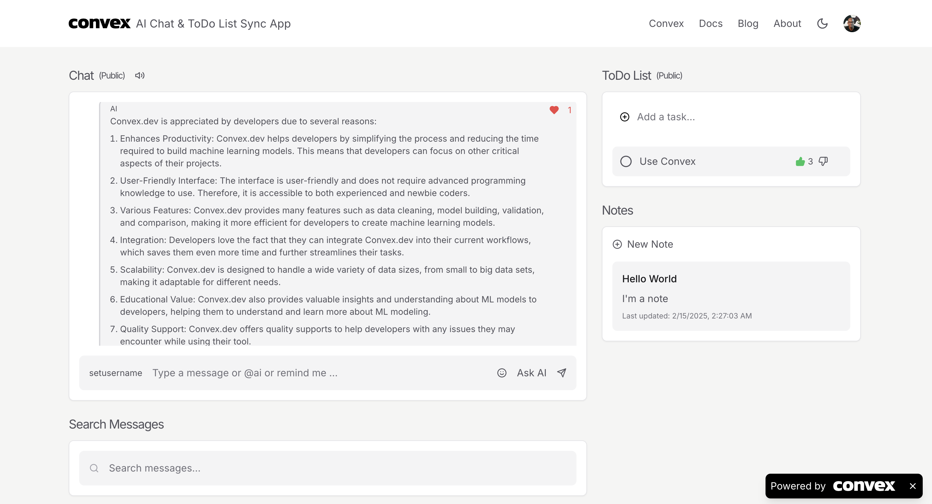 Sync Engine - Convex database - Realtime Chat & Reminders with AI O...