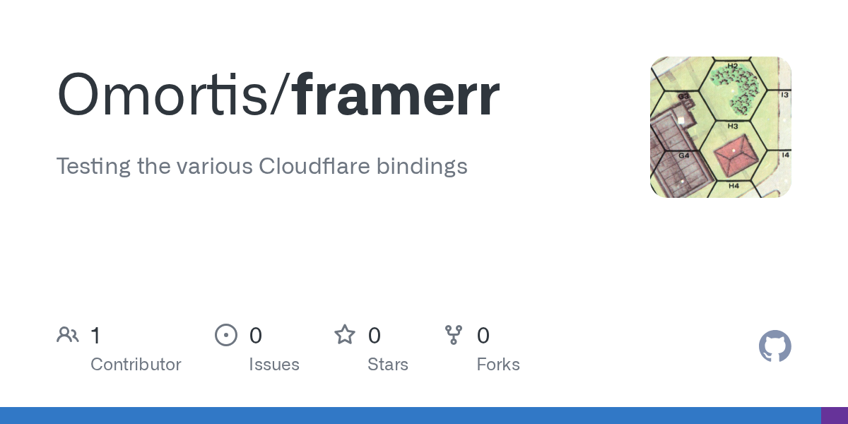 GitHub - Omortis/framerr: Testing the various Cloudflare bindings
