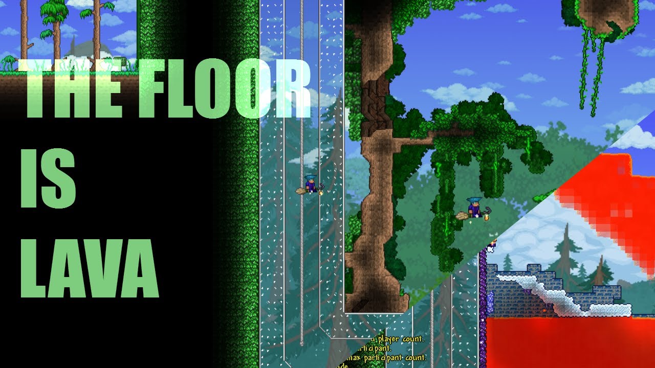 Terraria - THE FLOOR IS LAVA