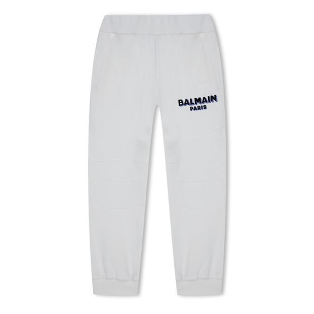 BALMAIN: BALMAIN Unisex Kids' Logo Closed Hem Fleece Joggers