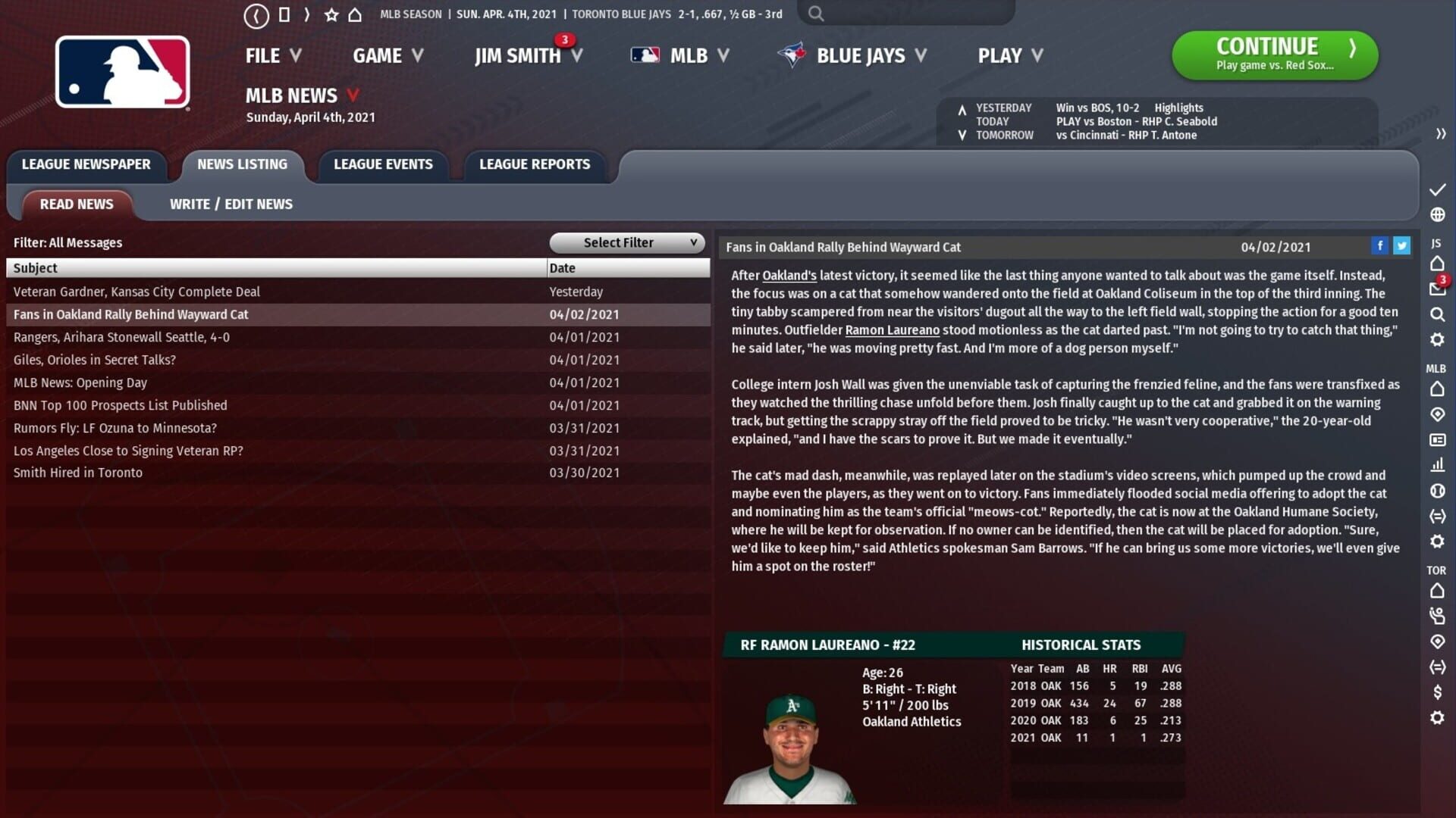 Out of the Park Baseball 22 screenshot 3