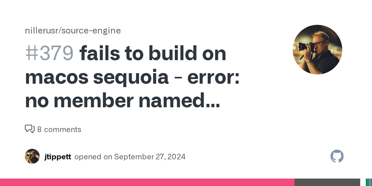 fails to build on macos sequoia - error: no member named 'swap' in ...