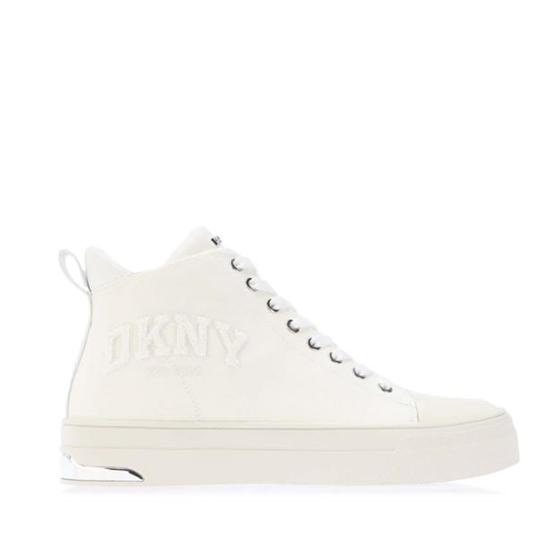 DKNY: DKNY Yaser Varsity Lace Mid Trainers