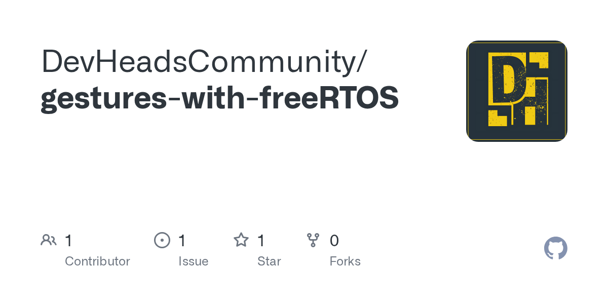 GitHub - DevHeadsCommunity/gestures-with-freeRTOS