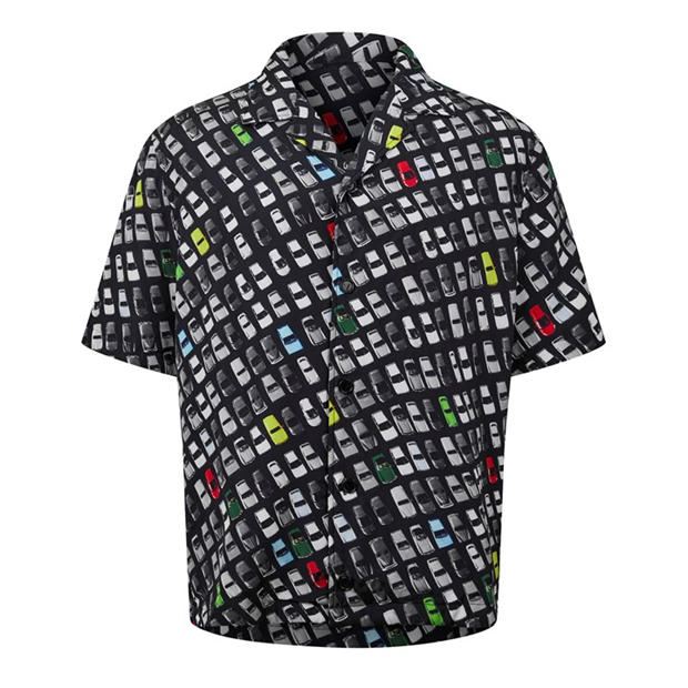 BOTTEGA VENETA: BOTTEGA VENETA Men's Patterned Short-Sleeve Shirt