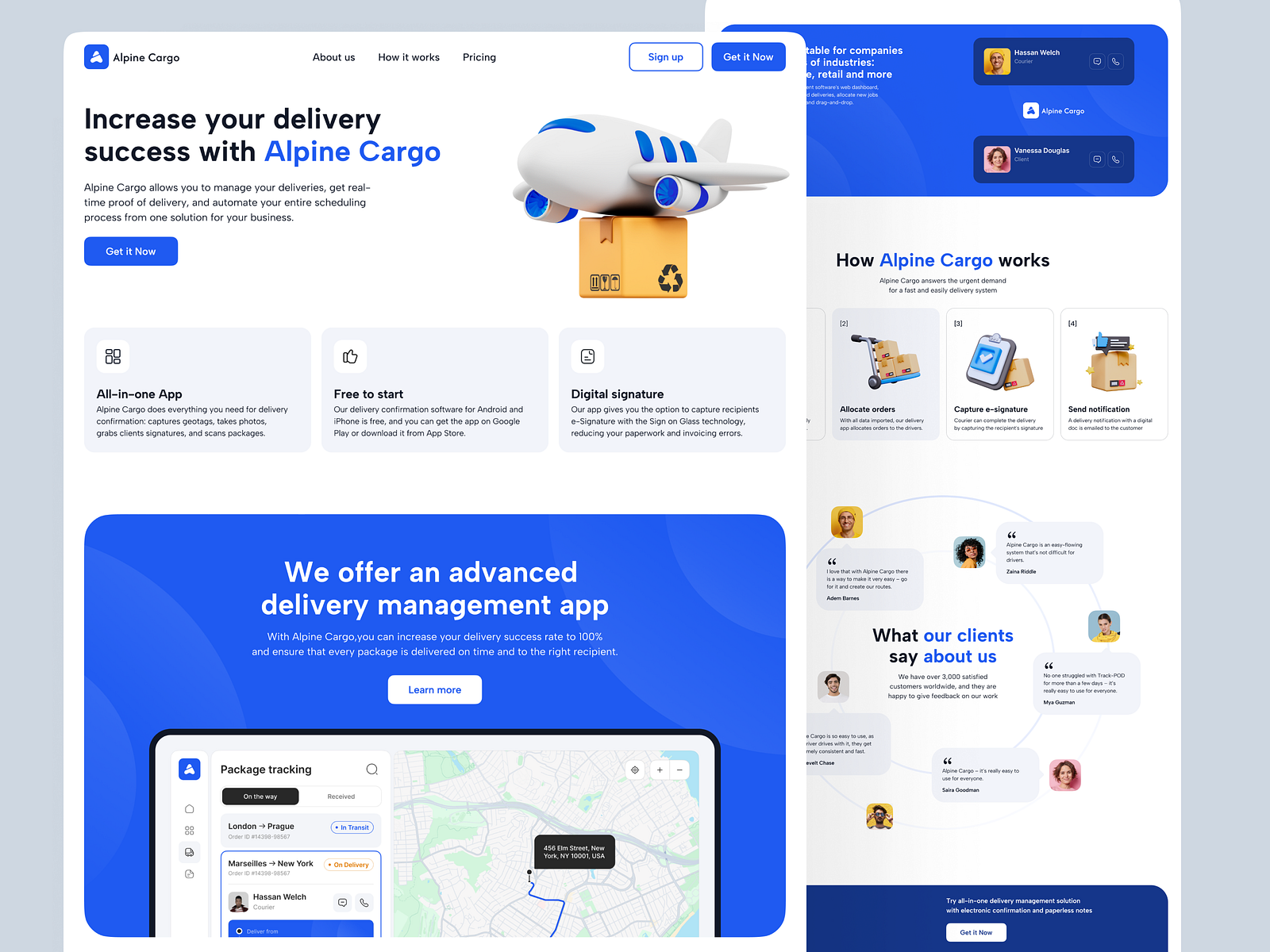Web App Landing Page