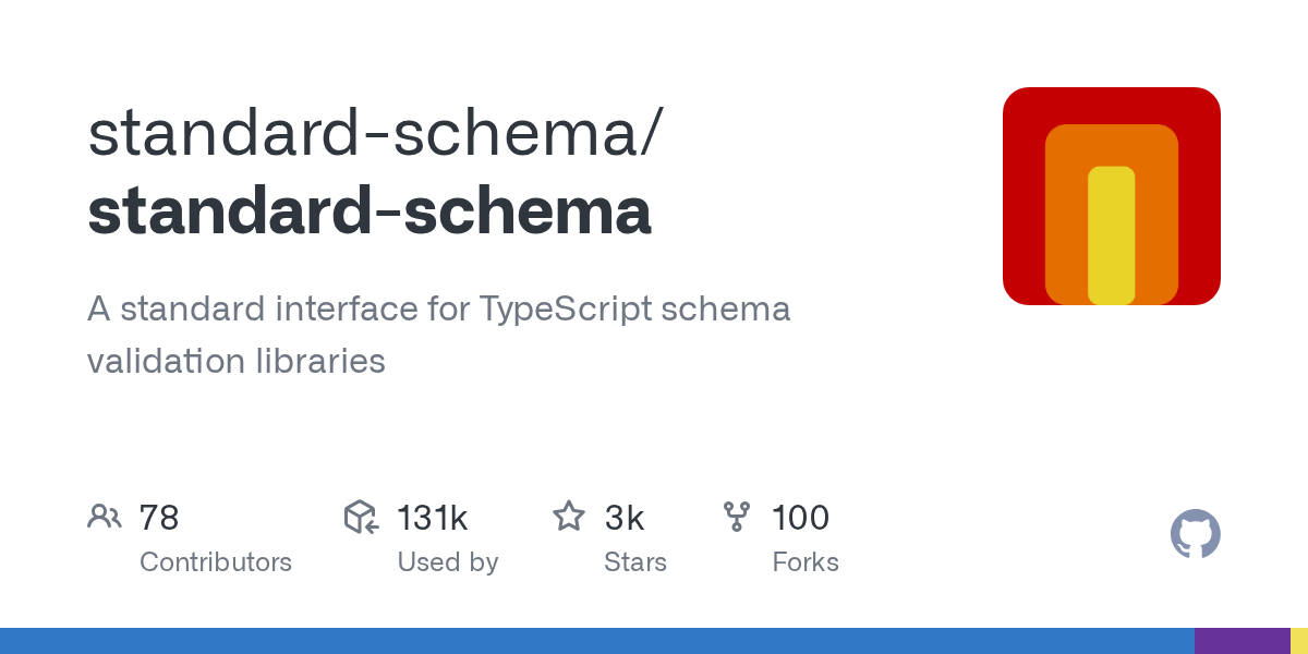 GitHub - standard-schema/standard-schema: A standard interface for ...
