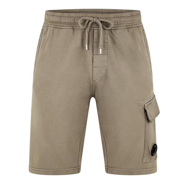 CP COMPANY: CP COMPANY Men's Micro Lens Fleece Jogger Shorts