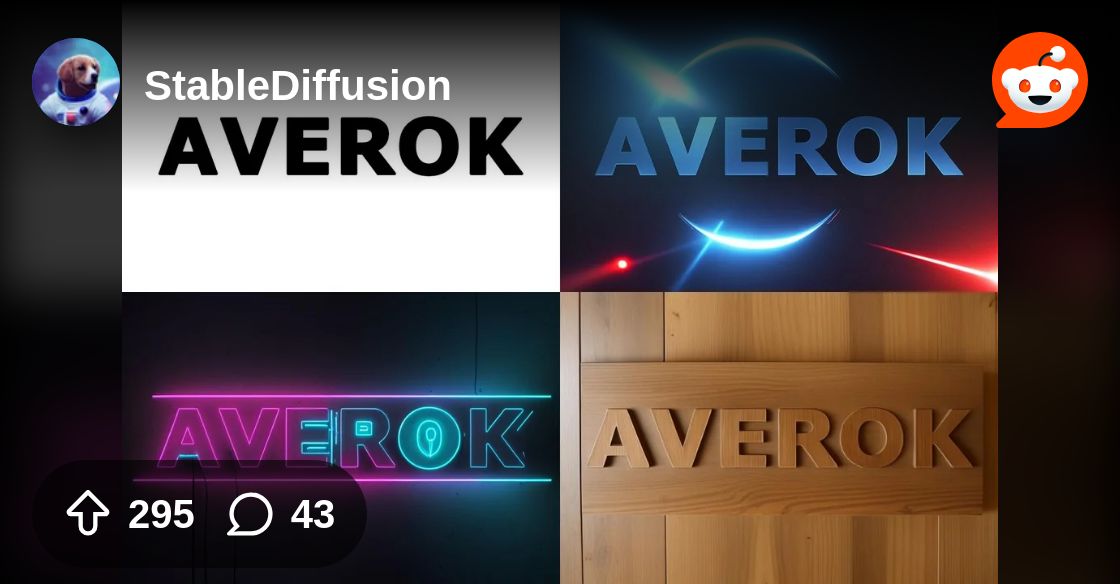 From the StableDiffusion community on Reddit: Clear text using Cont...