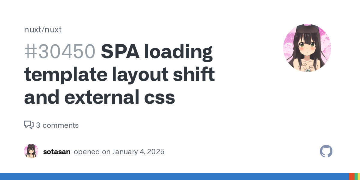 SPA loading template layout shift and external css · Issue #30450 ·...
