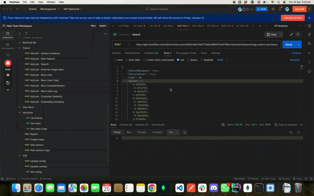 Postman - Search - New Team Workspace - 25 April 2024