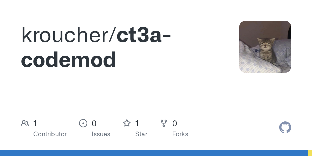 GitHub - kroucher/ct3a-codemod