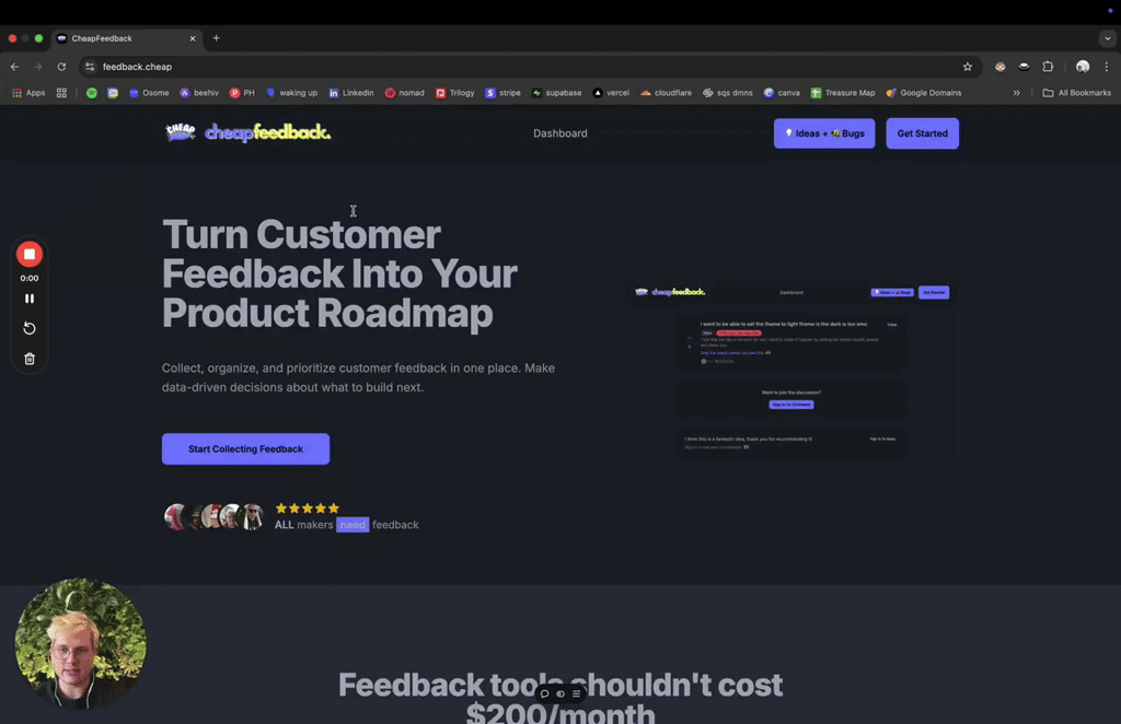 Building Cheap Feedback Tool