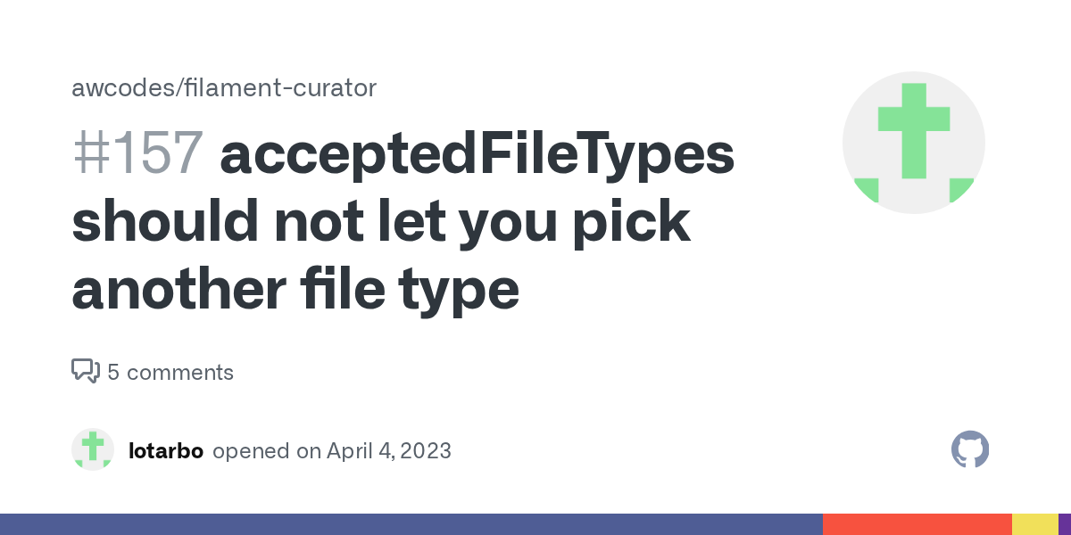 acceptedFileTypes should not let you pick another file type · Issue...