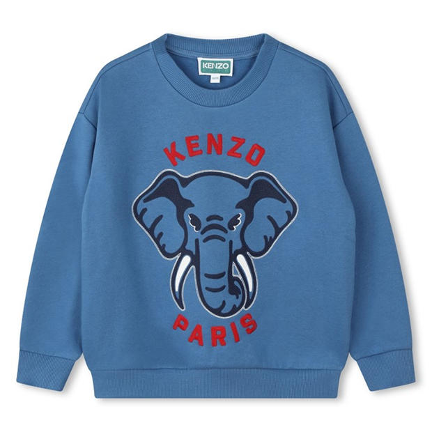 KENZO: KENZO Embroidered Elephant Sweatshirt Juniors