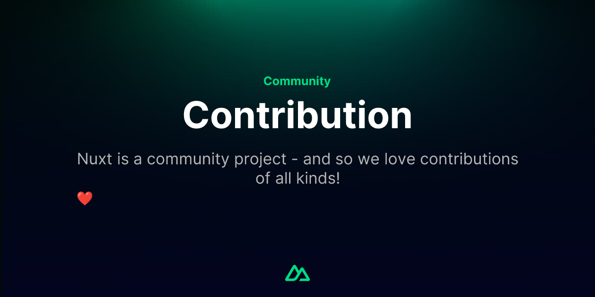Contribution · Nuxt Community