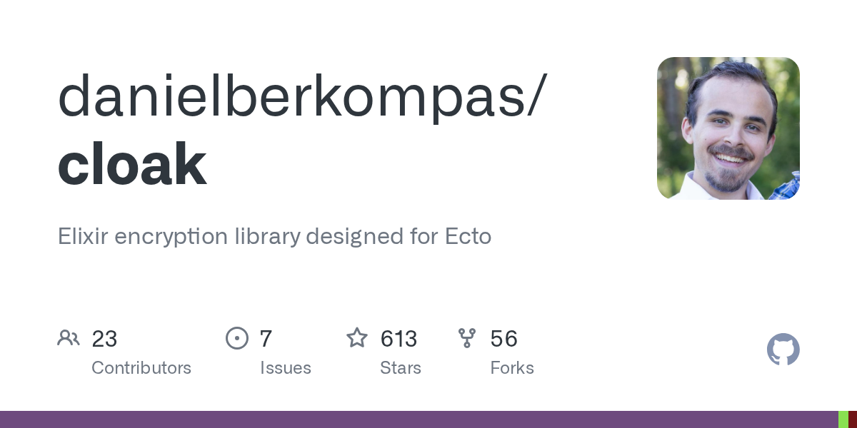 GitHub - danielberkompas/cloak: Elixir encryption library designed ...