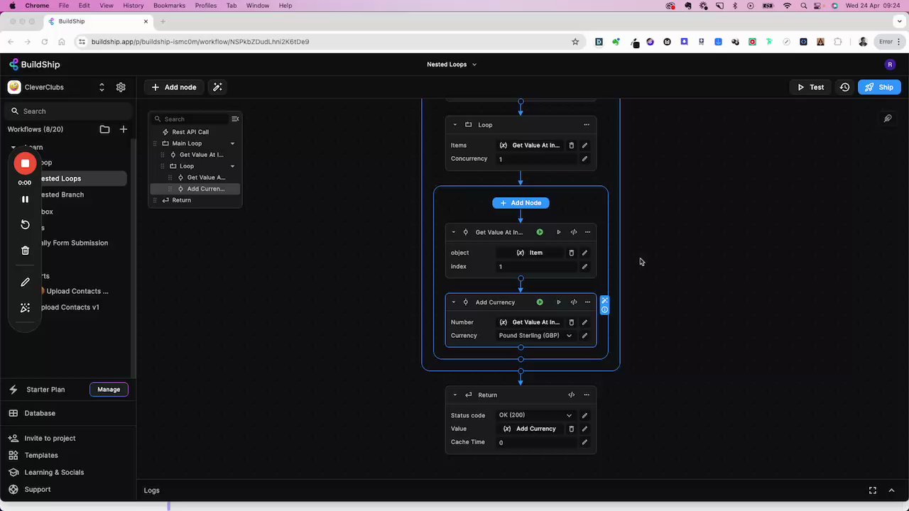 Buildship | Dropdown bug when testing custom node
