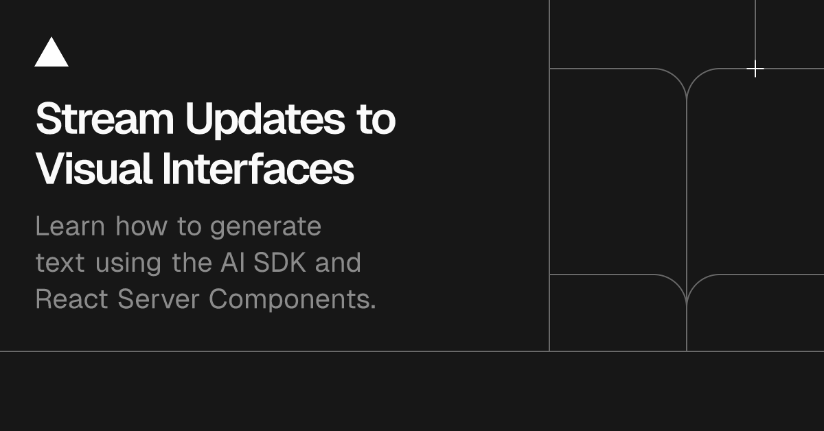 Stream Updates to Visual Interfaces