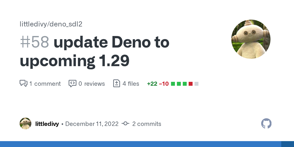 update Deno to upcoming 1.29 by littledivy · Pull Request #58 · lit...