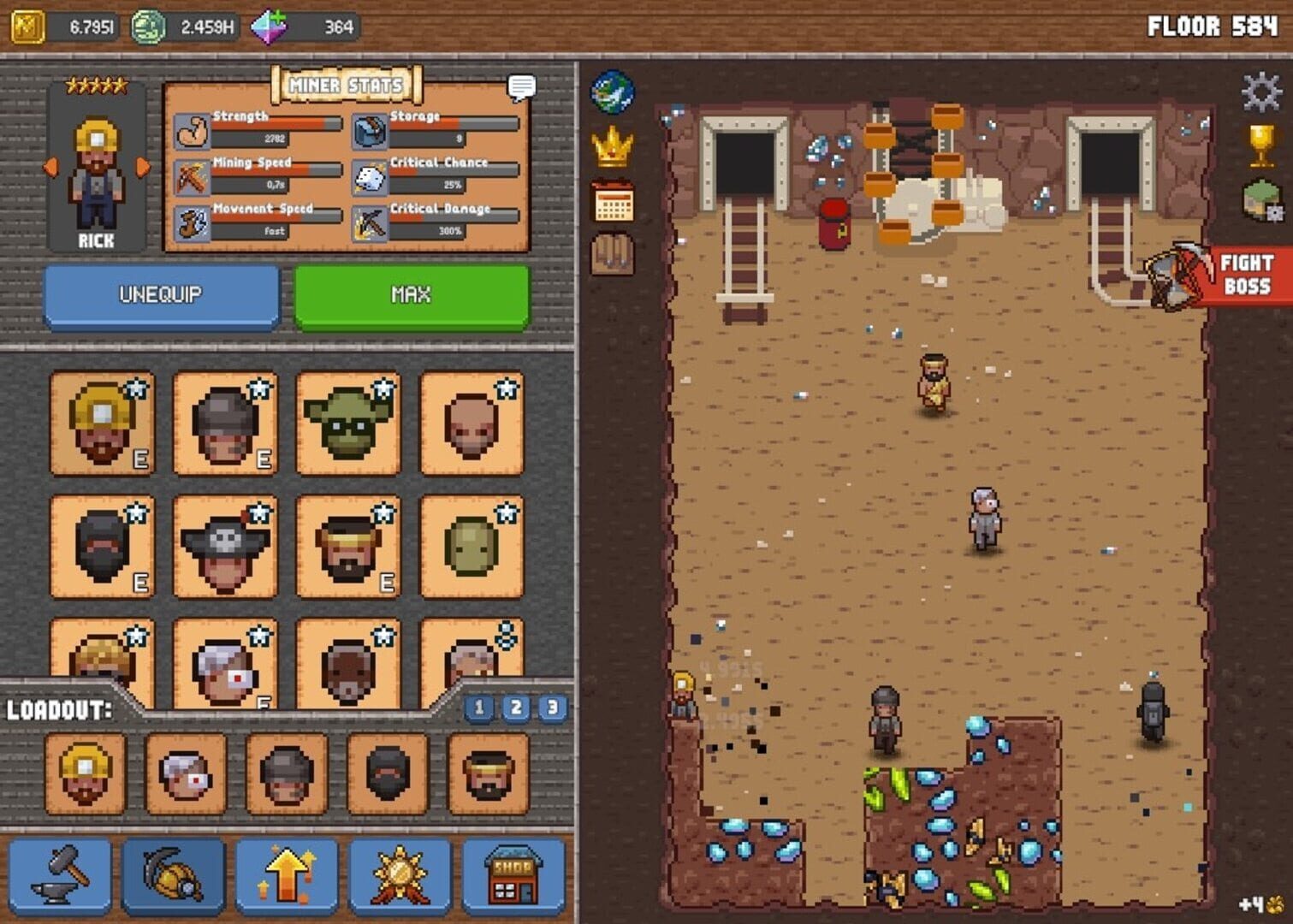 IDLE CAVE MINER screenshot 1