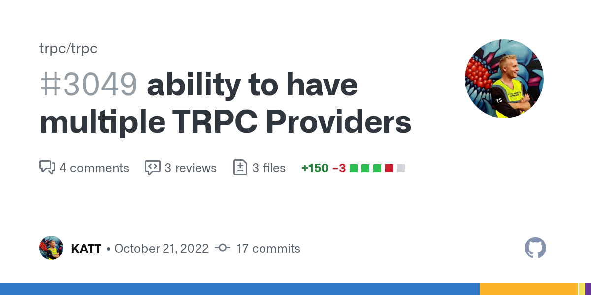 ability to have multiple TRPC Providers by KATT · Pull Request #304...