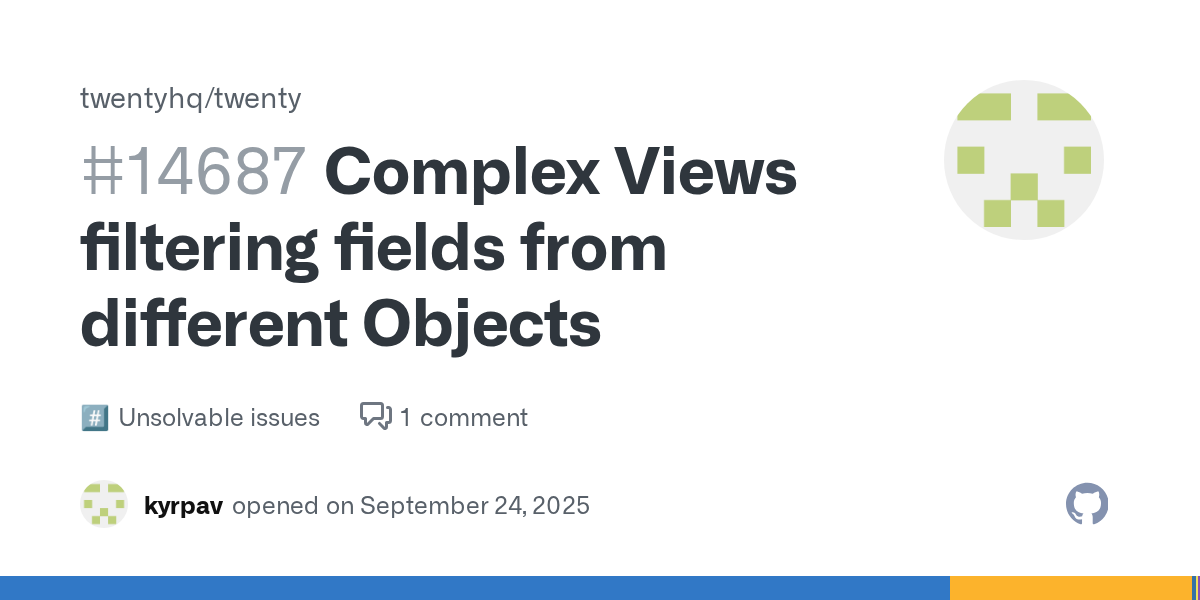 Complex Views filtering fields from different Objects · twentyhq t...