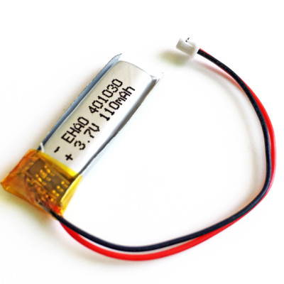 3.7V 110mAh LiPo Rechargeable Battery + JST 1.25mm 2pin plug For Mp...