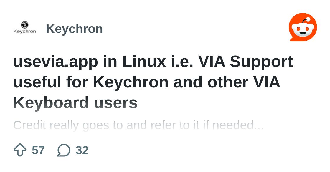 From the Keychron community on Reddit