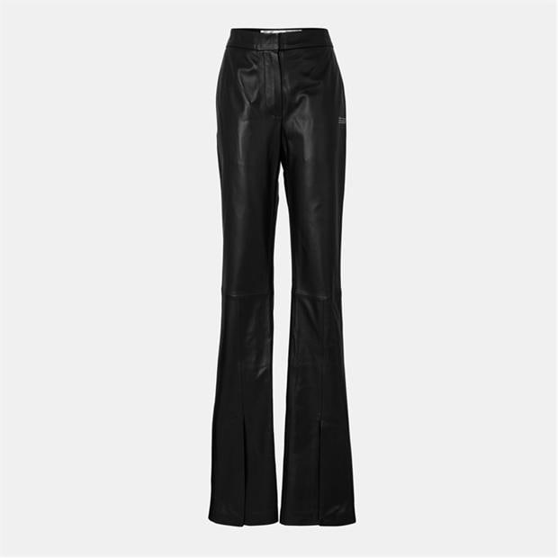 OFF WHITE: OFF WHITE Women's Leather Trousers