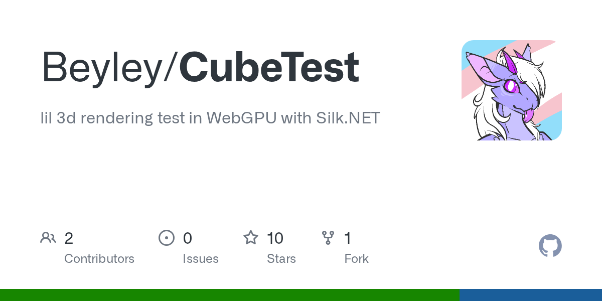 GitHub - Beyley/CubeTest: lil 3d rendering test in WebGPU with Silk...