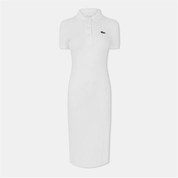 Lacoste: Lacoste Women's Ribbed Collar Breathable Polo Dress