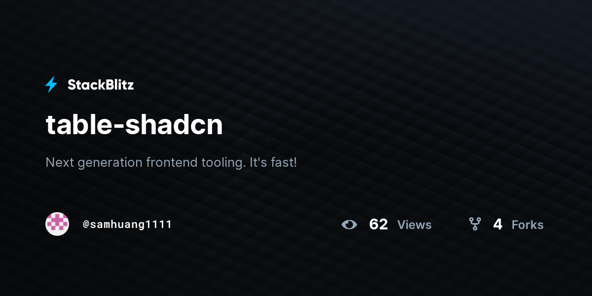 table-shadcn - StackBlitz