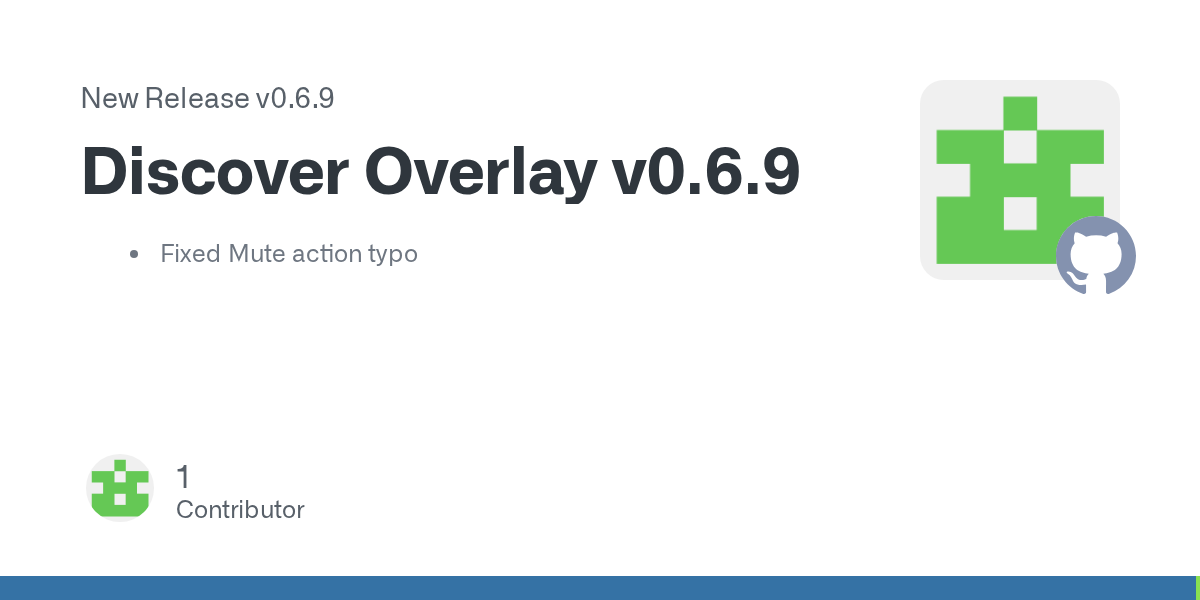 Release Discover Overlay v0.6.9 · trigg/Discover