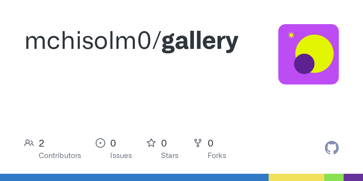 GitHub - mchisolm0/gallery