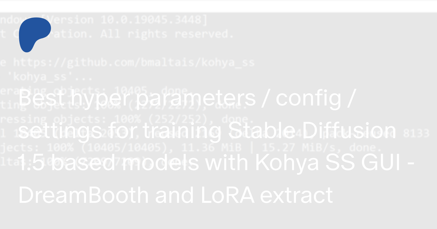 Best Stable Diffusion 1.5 Based Models Training Config - Parameters...