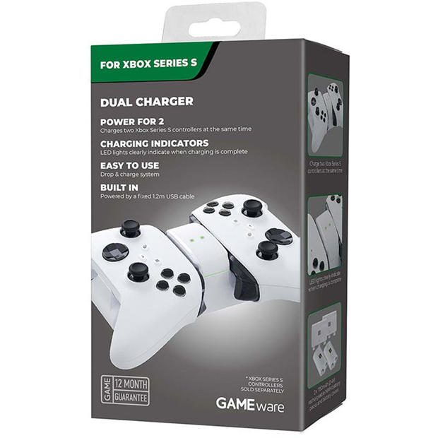 GAMEware: GAMEware Xbox Series X & S Dual Charger – White