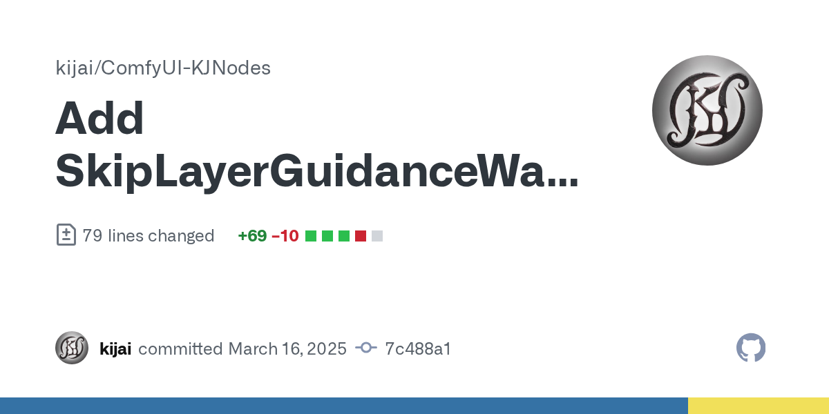 Add SkipLayerGuidanceWanVideo · kijai/ComfyUI-KJNodes@7c488a1