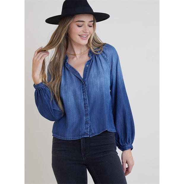 Bella Dahl: Bella Dahl Women's Flowy Long Sleeve Plain Shirt