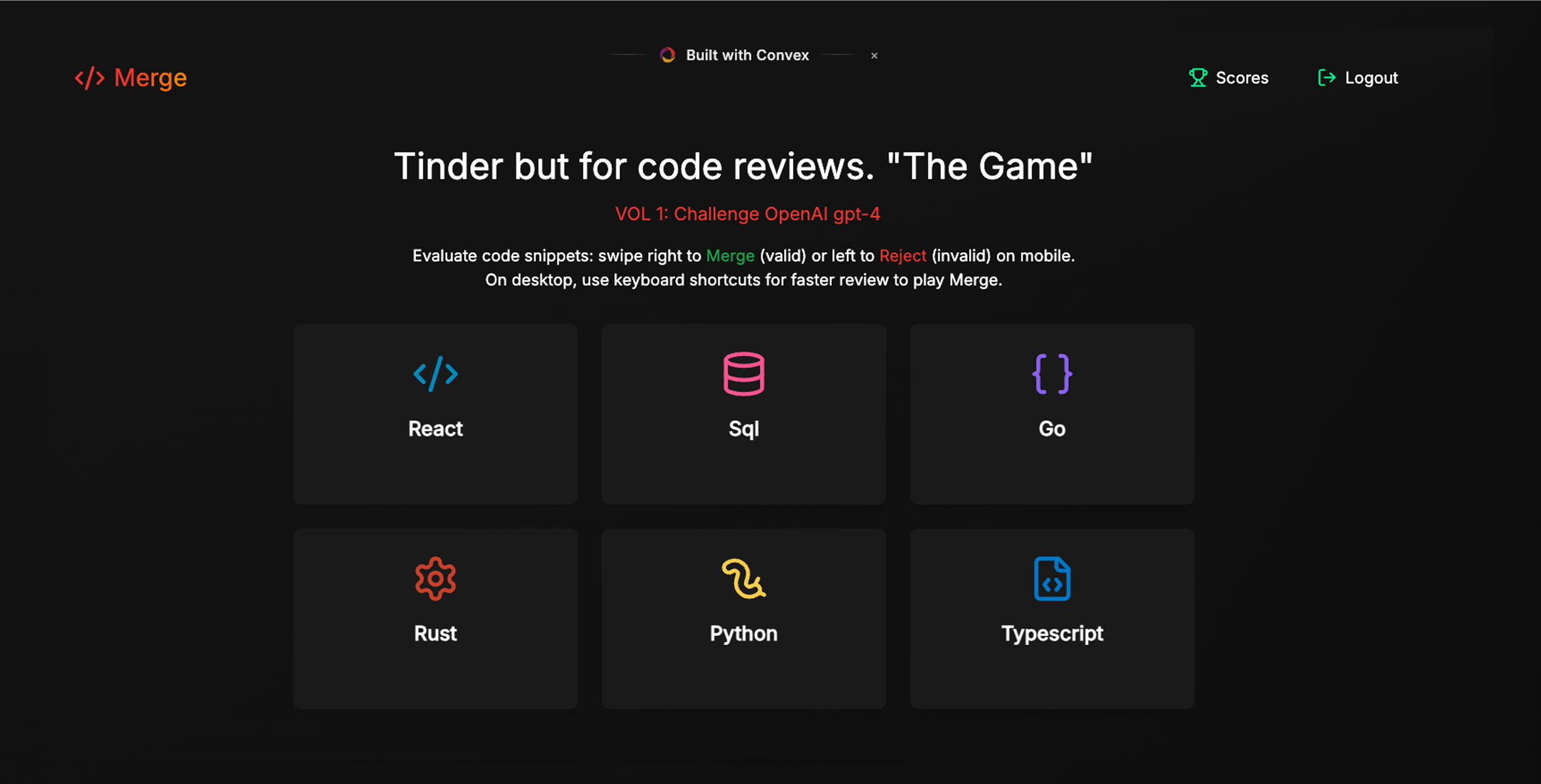 Merge or Reject - AI Code Review Open Source Game