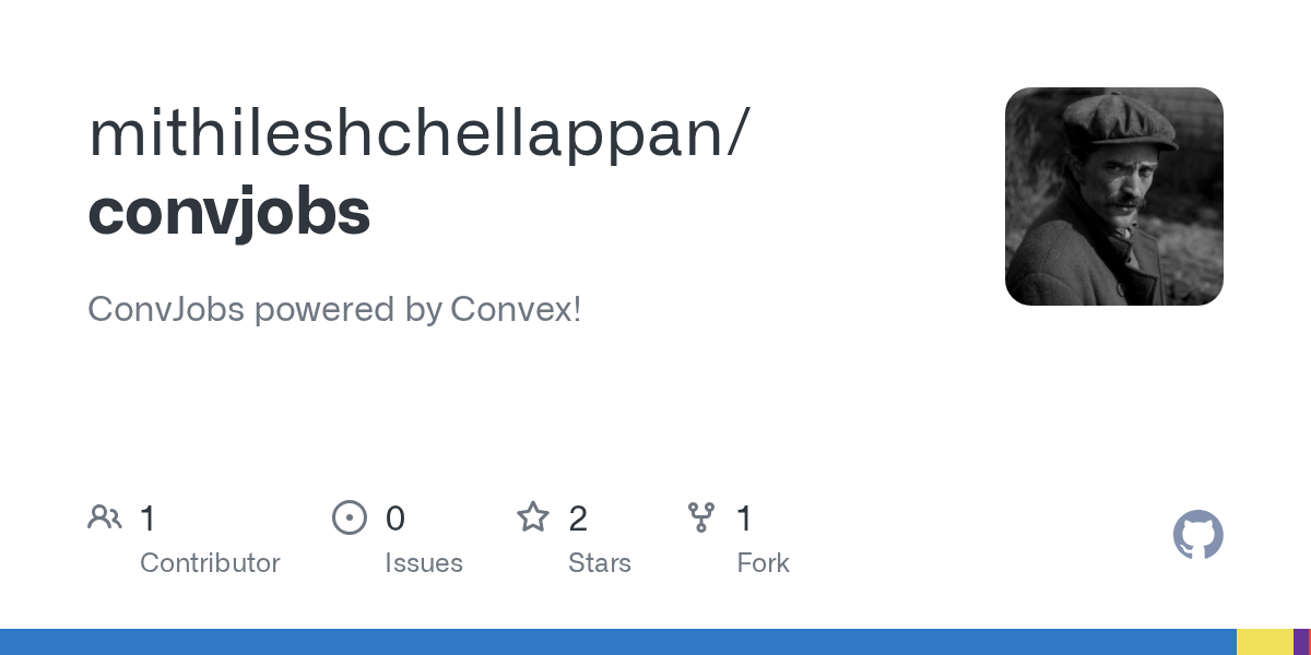 GitHub - mithileshchellappan/convjobs: ConvJobs powered by Convex!